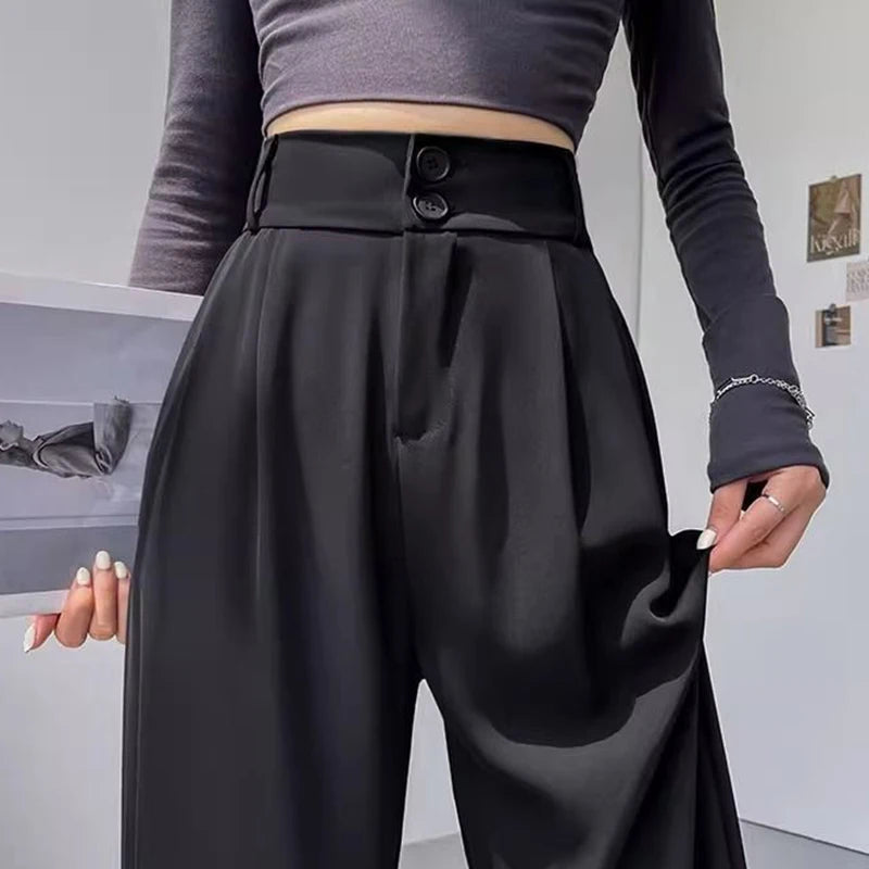 Classic High Waist Suit Pants