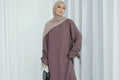 Lace-up Sleeve Abaya