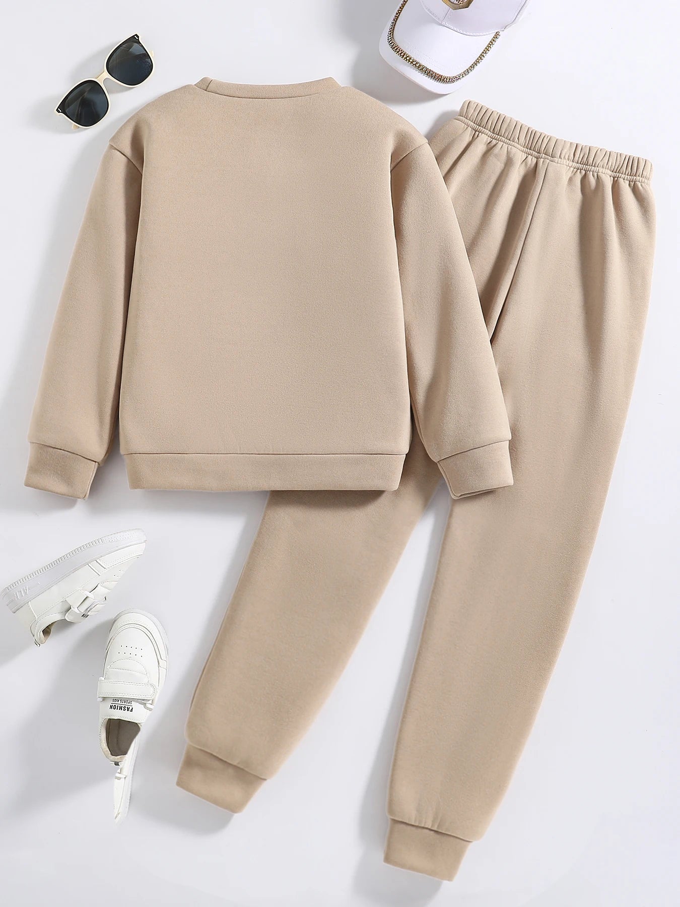 Round Neck Two-Piece Set