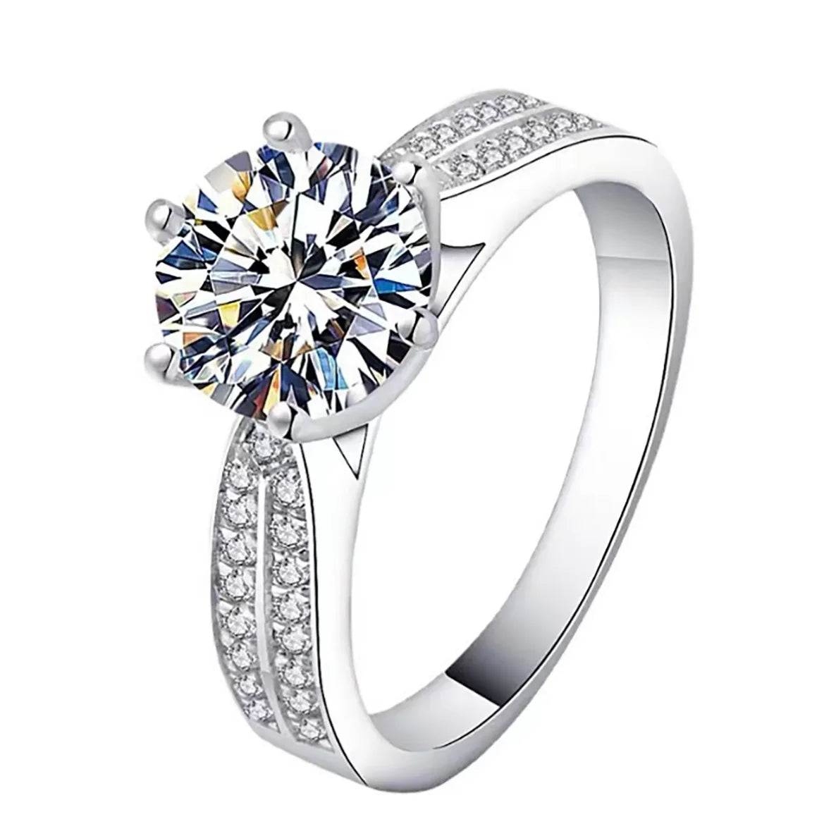 Moissanite Diamond Ring
