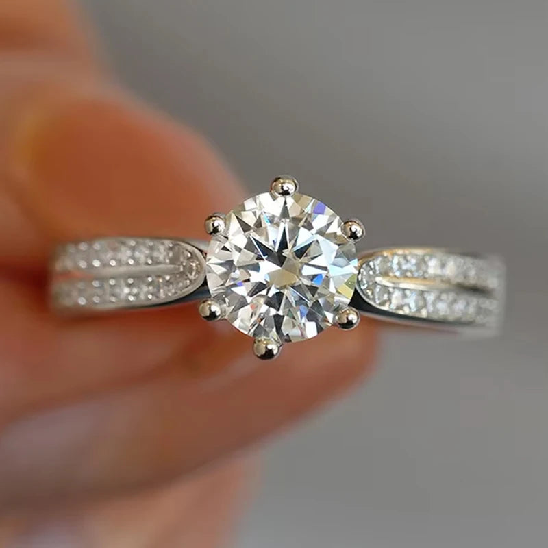Moissanite Diamond Ring