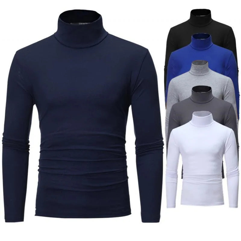 High Neck Slim Fit Pullover