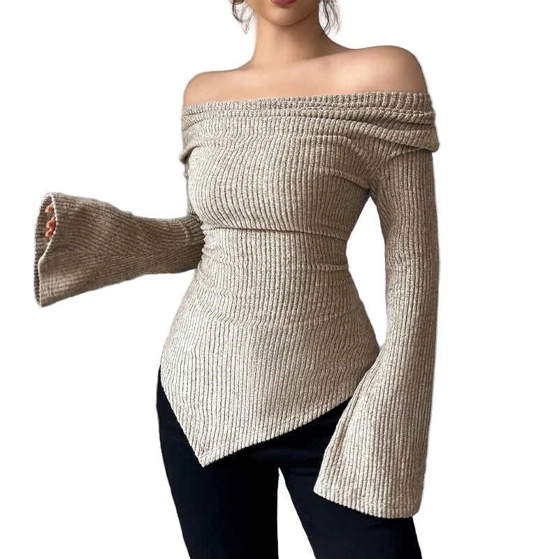 Trendy Off Shoulder Long Sleeve