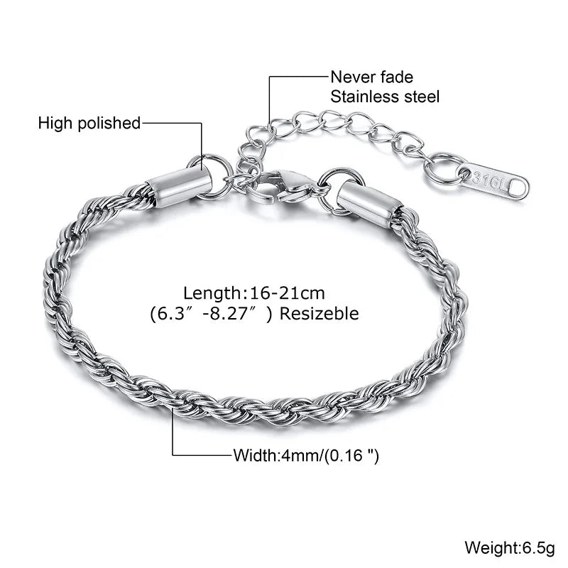 Stainless Steel Twisted Chain