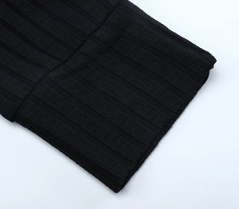 Knitted Long Sleeve Polo Shirt