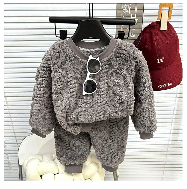 Thick Coral Velvet Two-piece Set