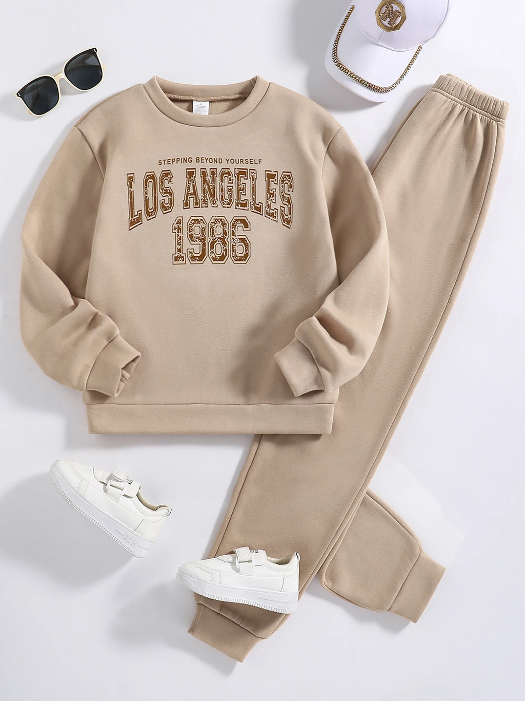 Round Neck Two-Piece Set