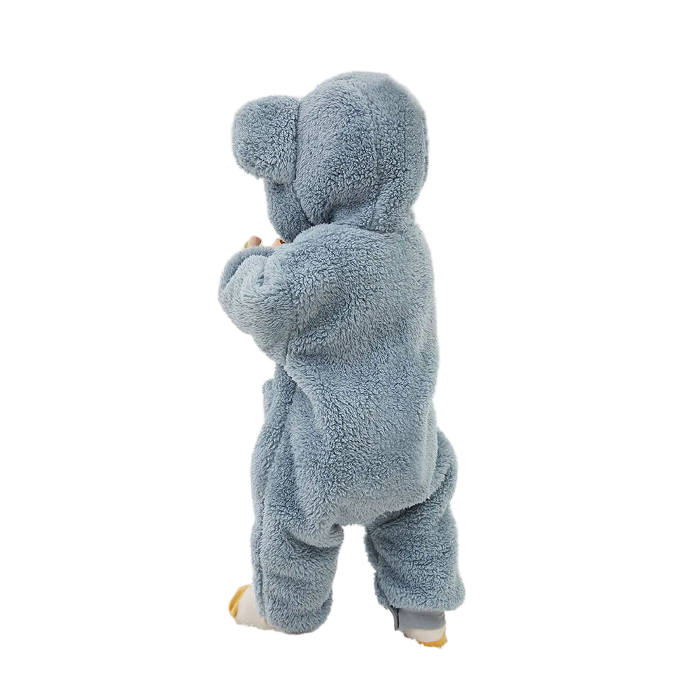 Warm Fleece Hooded Jumpsuits